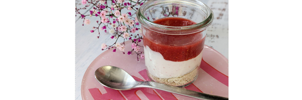 No Bake "Cheesecake" im Glas - Cheesecake im Glas
