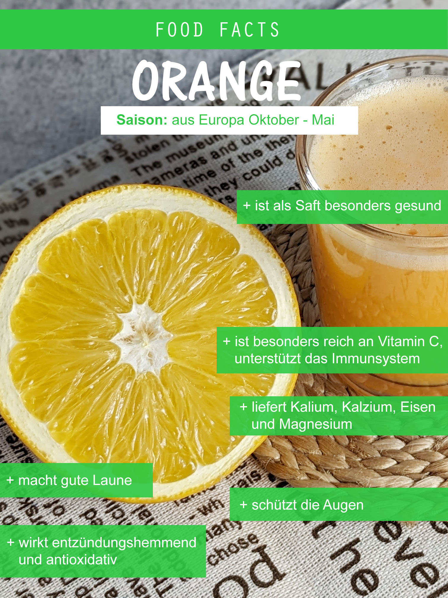 Food Facts Orange